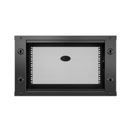 APC NetShelter 6U Wallmount Rack Enclosure Cabinet Single Hinged Switch Depth