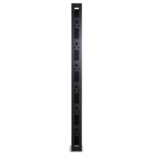 Performance,Vertical Cable Manager for 2 & 4 Post Racks, 84"H x 6"W, Single-Sided with Door