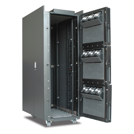 APC NetShelter CX, 38U, Soundproof Server Rack Enclosure, 100V to 120V, Grey and Oak, 1950H x 750W x 1130D mm