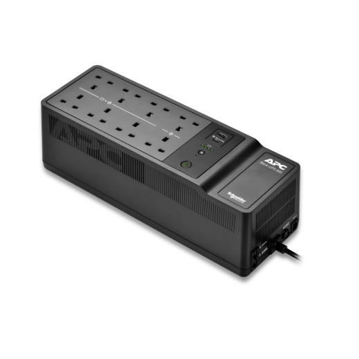APC Back-UPS 850VA, 230V, USB Type-C and A charging ports Front Left