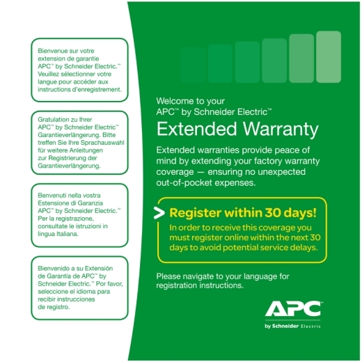 Warranty extension service pack, for accessories, 1yr, level 07
