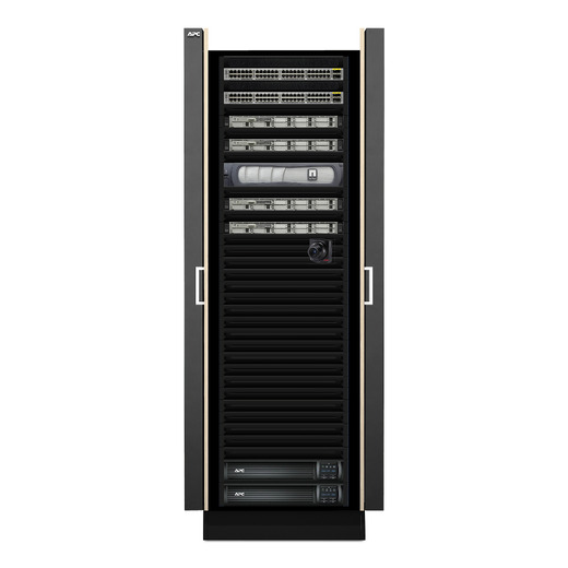 APC NetShelter CX, 38U, Soundproof Server Rack Enclosure, 200V to 240V, Grey and Oak, 1950H x 750W x 1130D mm Application