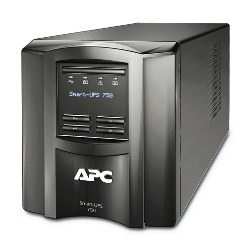 APC Smart-UPS, Line Interactive, 750VA, Tower, 230V, 6x IEC C13 outlets, SmartSlot, AVR, LCD