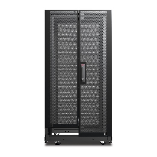 APC NetShelter AV, Server Rack Enclosure, 24U, 10-32 Threaded Rails, Black, 1199H x 600W x 806D mm