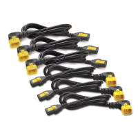 Power Cord Kit (6 ea), Locking, C13 to C14 (90 Degree), 1.8m, North America