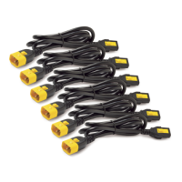 Power Cord Kit (6 ea), Locking, C13 to C14, 1.8m, North America, Red