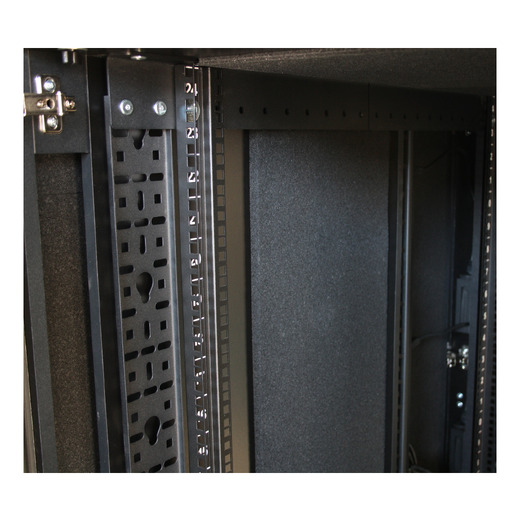 APC NetShelter CX, 24U, Soundproof Server Rack Enclosure, 100V to 120V, Grey and Oak, 1275H x 750W x 1130D mm