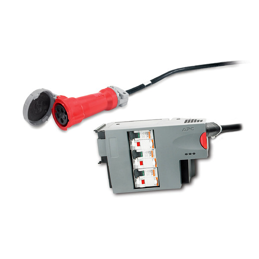 Stromverteilung Mod. 3-polig, 5-adrig RCD, 16 A, 30 mA, IEC309, 140 CM Vorderseite links