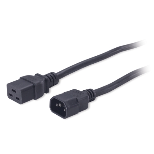 Power Cord, C19 to C14, 2.0m Front Left