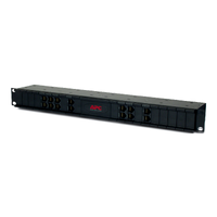 APC 24 position chassis for replaceable data line surge protection modules, 19" rackmount, 1U