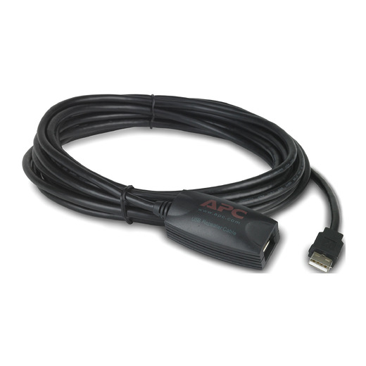 NetBotz USB Latching Repeater Cable, LSZH - 5m Front Left