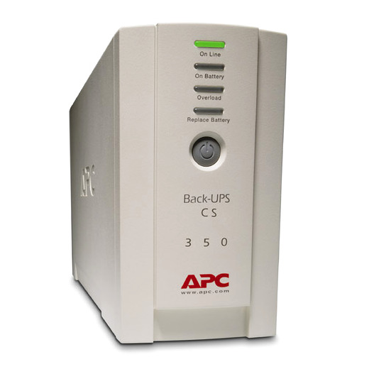 APC Back-UPS CS 350VA, 230V, 4 IEC outlets (1 surge) Front Right