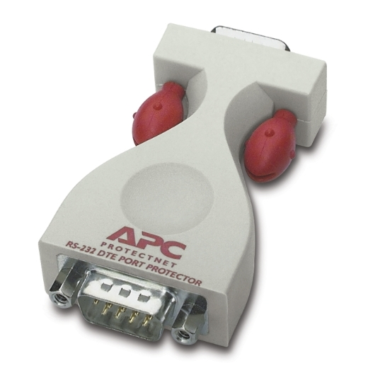 APC ProtectNet standalone surge protector for Serial RS232 lines (9 pin female to male) Front Left