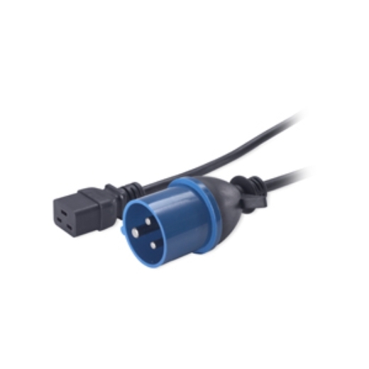 Power Cord, C19 to IEC309 16A, 2.5m Front Left