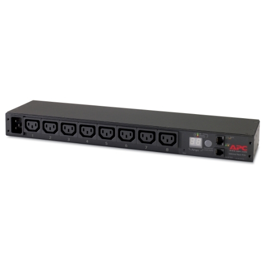 Rack PDU, mit Messfunktion, 1 HE, 16 A, 208/230 V, (8) C13 Vorderseite links