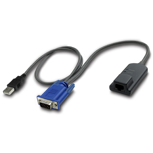Módulo de Servidor APC KVM USB VM - 20 in (51 cm) Frente esquerdo
