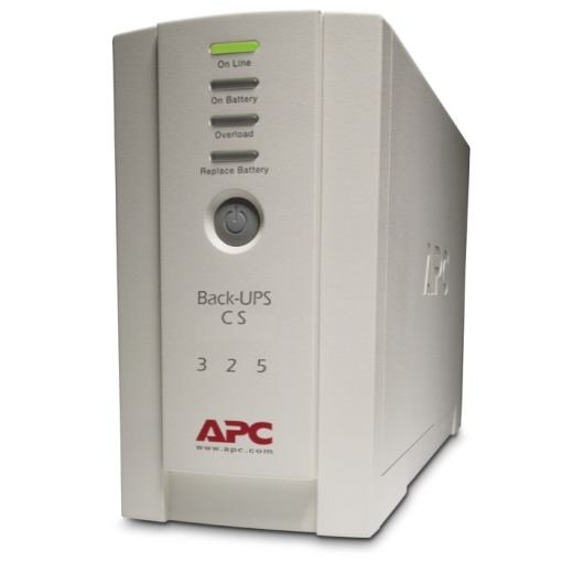 Onduleur APC Back-UPS 325, 230 V, IEC 320, sans logiciel d'arrêt automatique Avant gauche