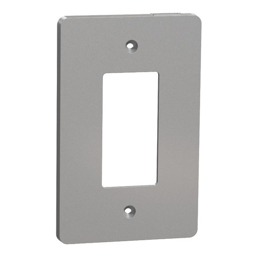 X Series 1 Gang Mid Size Plus Wall Plate Matte Gray